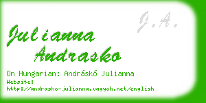julianna andrasko business card