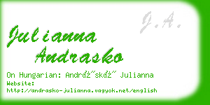 julianna andrasko business card